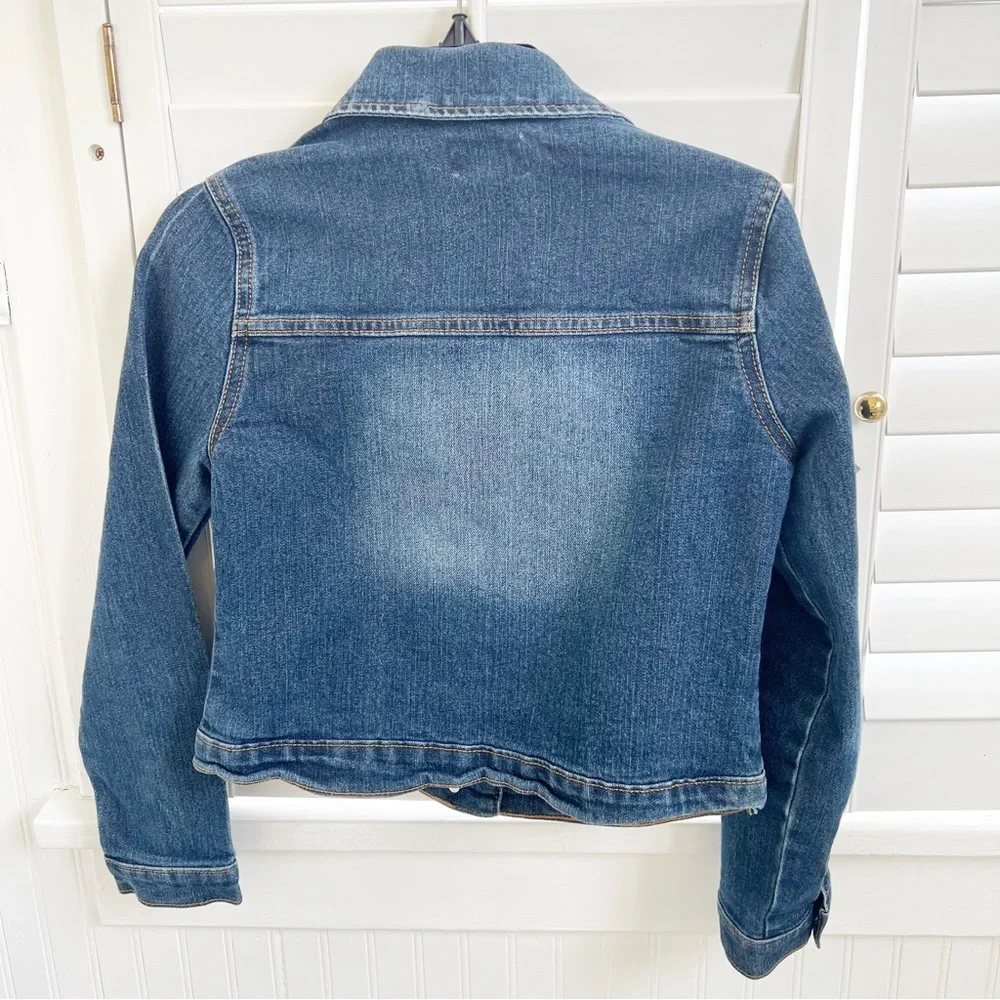 Children’s Place Classic Button Up Denim Trucker Jacket Girls Large (10/12)